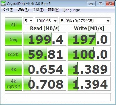 NS1068X Windows7 3TB测试报告