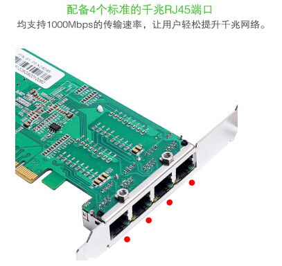 新品推介：乐扩PCI-E转四口千兆以太网卡