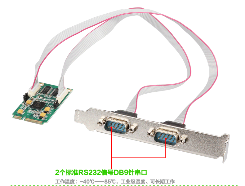 新品推介：乐扩MINI PCI-E转2口RS232串口卡