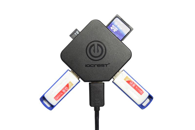 乐扩多功能高速USB3.0 HUB读卡器评测