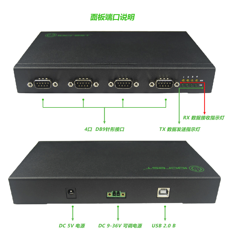 乐扩USB转4口RS422/485转换器推荐